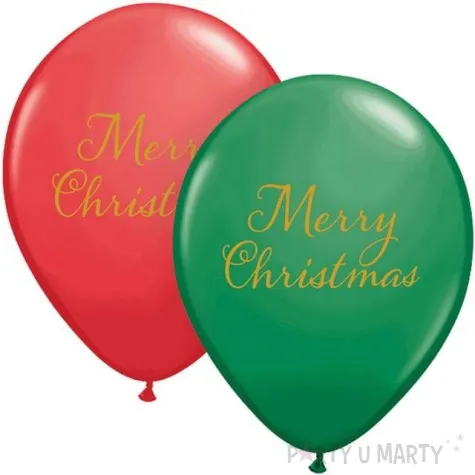 balony merry christmas mix qualatex 11 25 szt