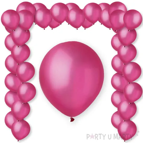 balony metalic fuchsia rozowy rmetaliczny decomex 11 100 szt