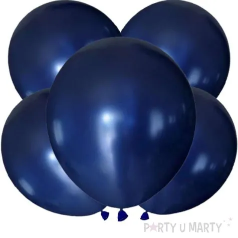 balony metalic granatowe dekoracje polska 12 5 szt