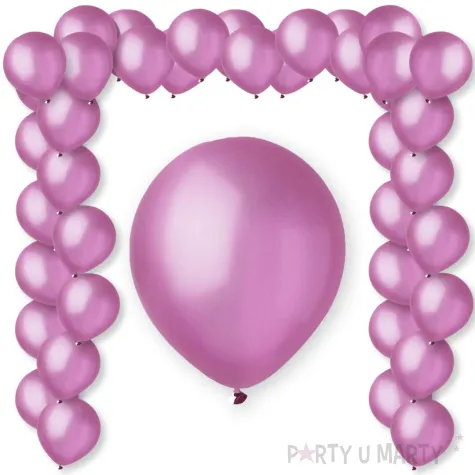 balony metalic light pink rozowy metaliczny decomex 9 100 szt