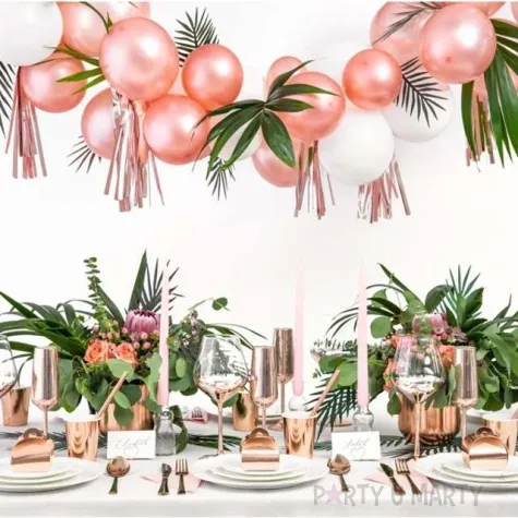 balony metalic rozowo zlote belbal 14 100 szt