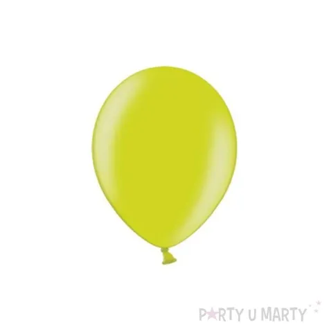 balony metalik zielone jabluszko partydeco 12 100 szt