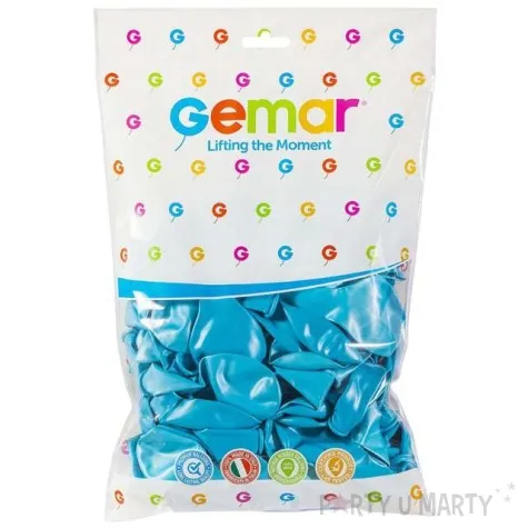 balony metallic blekitne gemar 12 100 szt