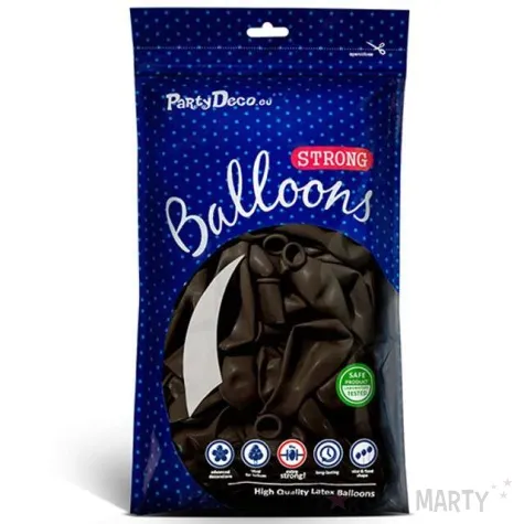 balony metallic brazowe 12 strong 10 szt