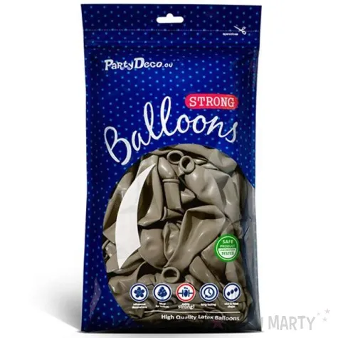 balony metallic brazowe jasne 10 strong 10 szt