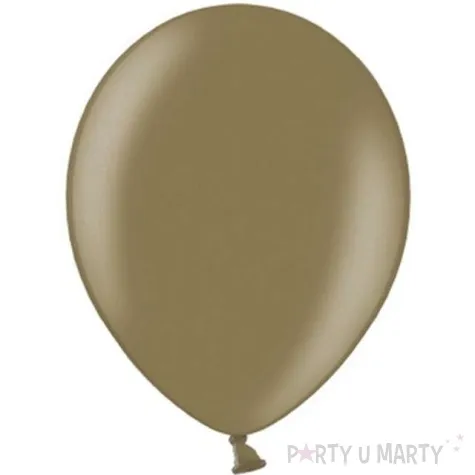 balony metallic brazowe jasne 9 strong 50 szt
