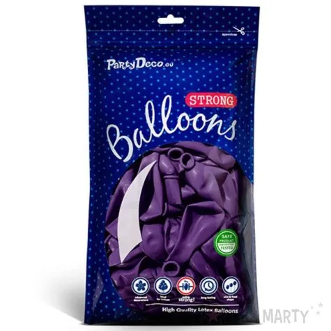 balony metallic fioletowe 12 strong 10 szt