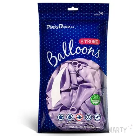 balony metallic fioletowe jasne 5 strong 100 szt