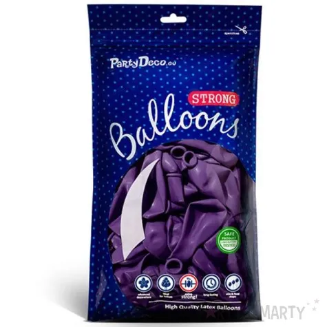 balony metallic fioletowe strong 10 10 szt
