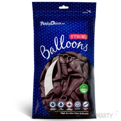 balony metallic kasztanowy 12 strong 10 szt