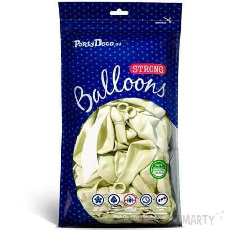 balony metallic kremowe strong 10 10 szt