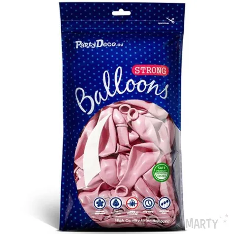 balony metallic rozowe cukierkowe 12 strong 10 szt