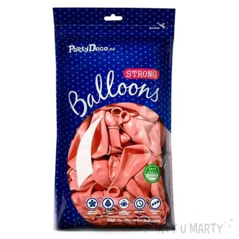 balony metallic rozowe zloto 9 strong 50 szt