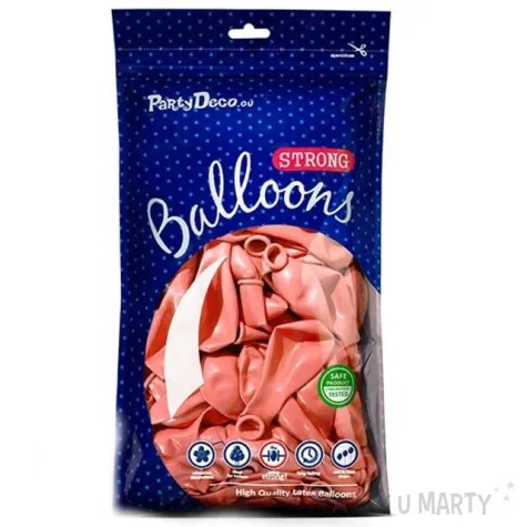 balony metallic rozowe zloto strong 10 10 szt