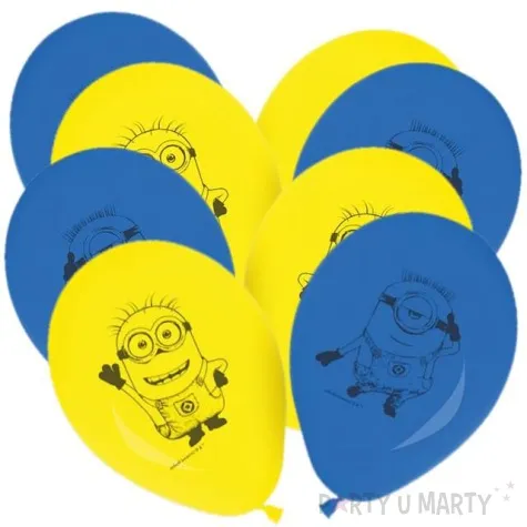 balony minionki pastel mix procos 10 8 szt