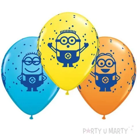 balony minionki pastel mix qualatex 11 25 szt