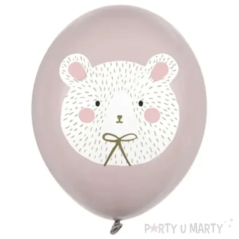 balony mis polarny szary partydeco 12 50 szt