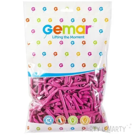balony modeliny 140 rozowy ciemny gemar 100 szt
