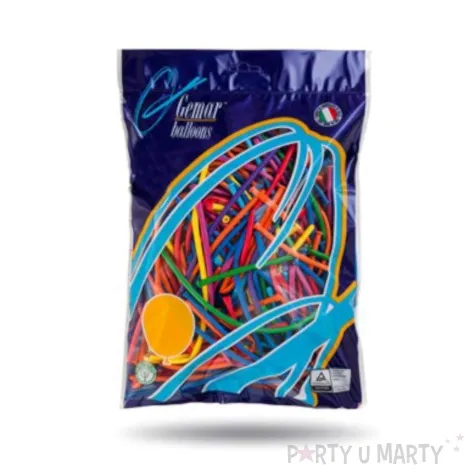 balony modeliny 160 pastel mix gemar 100 szt