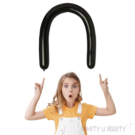 balony modeliny 350 czarny gemar 100 szt