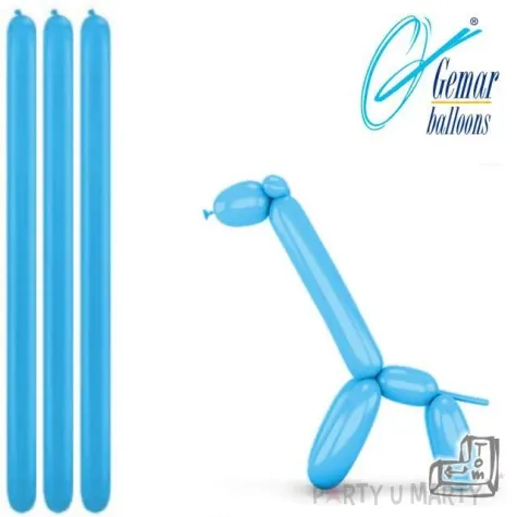 balony modeliny classic 260 blekitne gemar 100 szt