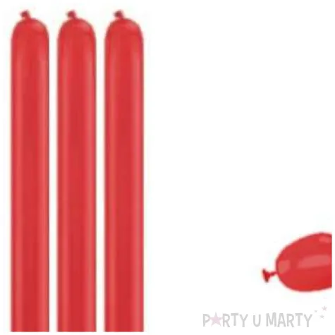 balony modeliny classic 260 czerwone ciemne gemar 100 szt