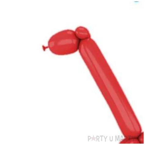 balony modeliny classic 260 czerwone ciemne gemar 100 szt