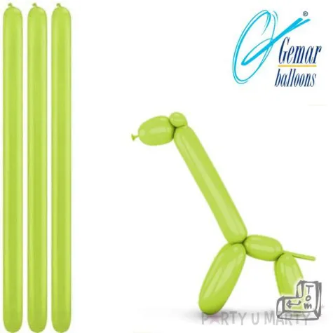 balony modeliny classic 260 pistacjowe gemar 100 szt