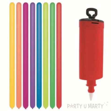 balony modeliny classic 260 pompka mix gemar 10 szt