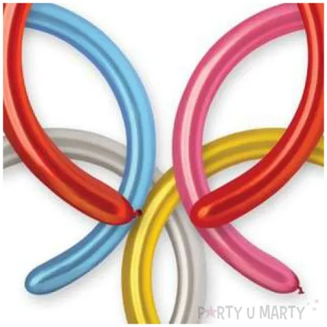 balony modeliny metalik mix gemar 100 szt