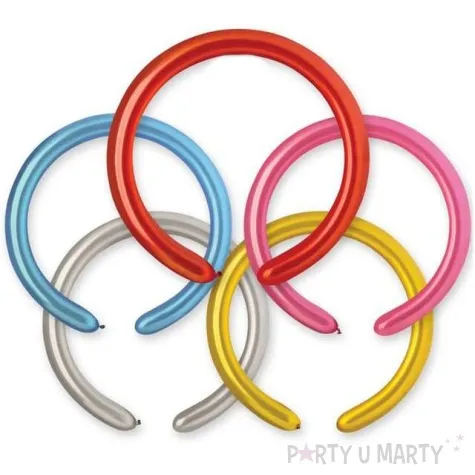 balony modeliny metalik mix gemar 100 szt