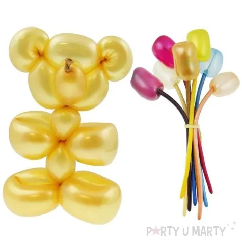 balony modeliny metalik mix gemar 100 szt