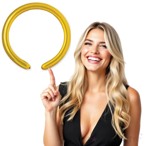 balony modeliny metalik zloty gemar 100 szt