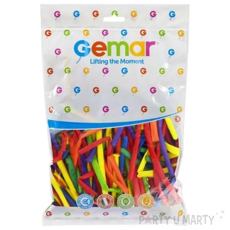 balony modeliny party 260 mix gemar 100 szt