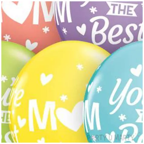 balony mom youre the best mix qualatex 11 50 szt