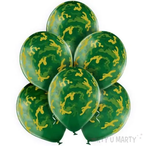 balony moro kamulfaz militarny pastel mix belbal 12 6 szt