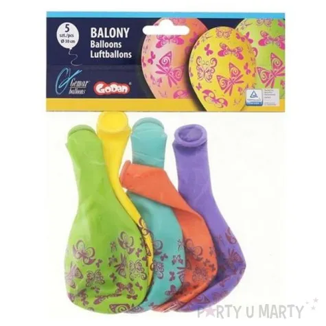 balony motylki mix gemar 12 5 szt