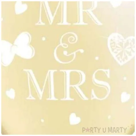balony mr and mrs ecru qualatex 11 25 szt