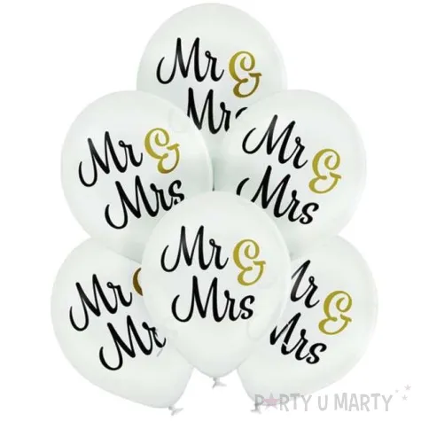 balony mr i mrs pastel bialy belbal 12 6 szt