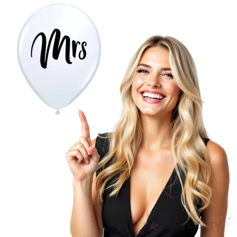 balony mrs biale qualatex 11 25 szt