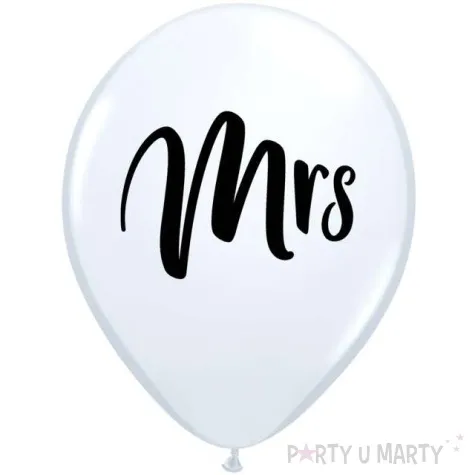 balony mrs biale qualatex 11 25 szt