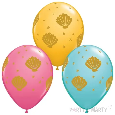 balony muszelki morskie qualatex 11 25 szt