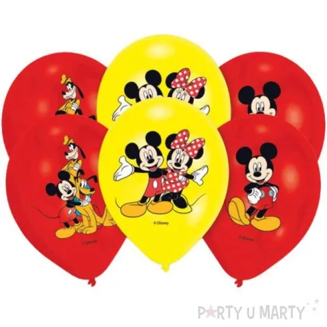 balony myszka mickey mix amscan 11 6 szt