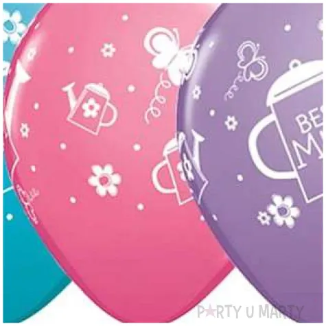 balony najlepsza mama mix pastel qualatex 11 25 szt