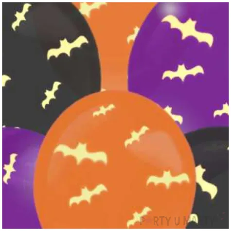 balony nietoperz pastel mix amscan 9 6 szt