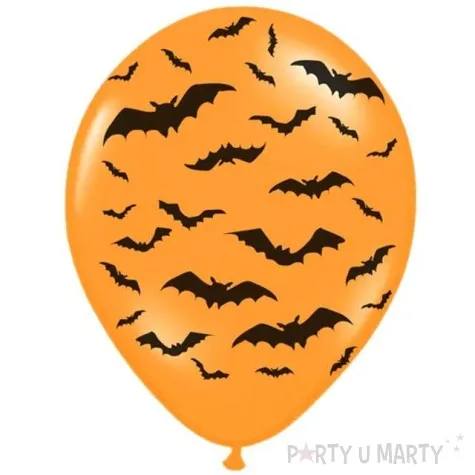 balony nietoperze pomaranczowy pastel strong 14 50 szt