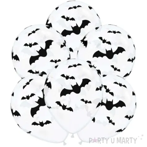 balony nietoperze transparentny qualatex 11 6 szt