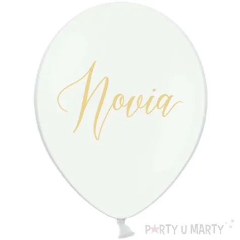 balony novia narzeczona biale 12 strong 50 szt