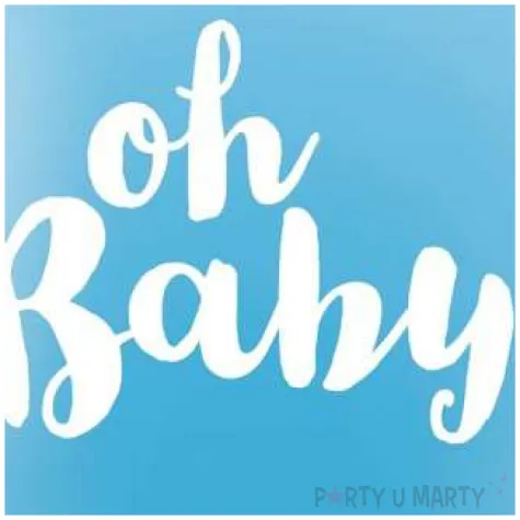 balony oh baby blekitny qualatex 36 2 szt