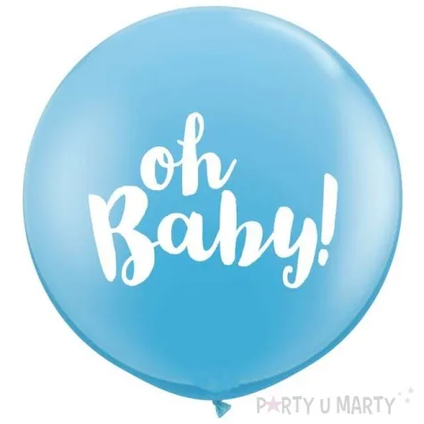 balony oh baby blekitny qualatex 36 2 szt